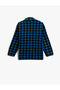 Fleece Cardigan Plaid Stand Collar Zipper Long Sleeve - 2