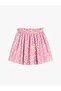 Skirt Floral Pleated with Elastic Waist - 2