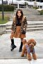 Leopard Pattern Plush Hooded Girls' Fur Coat Aby187