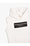 Hooded T-Shirt Sleeveless Kangaroo Pocket Printed - 3
