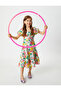 Kids Girl Allover Print Dress, Multicolor - 2