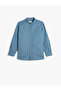 Long Sleeve Shirt with Embroidery Detail, Cotton