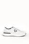 Men's Casual Chunky Sole Lace-up Sneakers Genuine Leather 19498 White