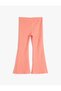 Spanish Leg Leggings Trousers Slit Detail Elastic Waist Textured - 2