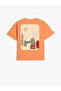 London Themed T-Shirt - Printed on the Back, Cotton with Sleeves - 4