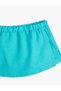 Linen Shorts Skirt Elastic Waist Wrap - 3