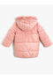 Long Puffer Jacket with Plush Detail and Pockets - 2