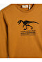 Dinosaur Printed T-Shirt Long Sleeve Crew Neck Cotton - 3