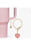 Letter Z Heart Thermos Compatible Pink Charm Accessory Hanging Ornament