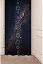 Star Moon Space Planet Patterned Digital Printed Background Curtain (Single Panel) Modern Design Colorful Curtain