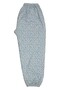 Women's Mother Patterned Long Waist Elastic Combed Cotton Pajamas with Ankle Elastics