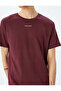 Slogan Printed T-Shirt Crew Neck Short Sleeve Cotton - 5