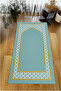 Digital Printed Non-Slip Base Washable Dowry Gift Prayer Mat Prayer Rug - 4
