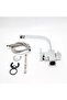 Chrome Square Purified Kitchen Sink Battery 3 Way L Pipe Luxury Water Sparing Faucet - 6