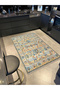 Barcelona Collection Beige Tone Ethnic Floral Motives and Traditional Pattern Vintage Decorative Carpet 33 - 3