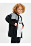 Hooded Sweatshirt Zippered Long Sleeve Applique Detailed Ribbon - 2