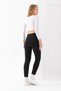 Women's High Waist Corseted Shaping / Sculpting Interlock Steel Knitted Tights – No Show Inside – Black - 7