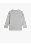 T-Shirt Long Sleeve Tiger Printed Crew Neck Cotton - 2
