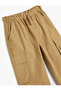 Cargo Pants Wide Leg Tie Waist Cotton - 5