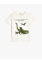 Dinosaur T-Shirt Short Sleeve Crew Neck Cotton