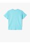 Tropical Printed Short Sleeve Crew Neck Cotton T-Shirt - 2
