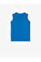 Dinosaur Printed Sleeveless Undershirt - Crew Neck - 2