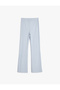 Spanish Leg Leggings Trousers Elastic Waist Textured - 2