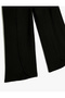Basic Trousers Wide Leg Elastic Waist Textured - 3