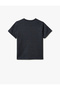 T-Shirt Short Sleeve Crew Neck with Embroidery Detail - 2
