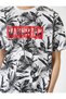 Slogan Printed T-Shirt Floral Short Sleeve Crew Neck - 5