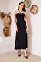 Women's Black Strapless Bodycon Dress Dm1006