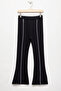 Black Front Spanish Leg Girl's Leggings 19843 - 7