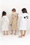 Hooded Cotton Soft Towel Bathrobe for Girls and Boys with Ears Ecru Cream/Rabbit - 5