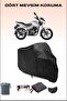 Black Bajaj Discover 125 Compatible Motorcycle Tarpaulin, Engine Cover