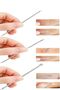 Comedone Acne Blackhead Cleaner Set of 4 Stainless Steel Comedone Silver Comedone Boxed - 5