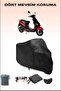 Black Arora Ar 50-10 Toros Compatible Motorcycle Tarpaulin, Motor Cover