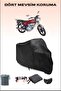 Black Kuba Km125-6 Compatible Motorcycle Tarpaulin, Motor Cover
