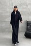 Black Slit Knitted Long Knitwear Dress - 2