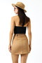 Belted Suede Skirt 42 cm /Belt Suede Skirt - 7