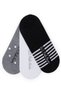 Women's Black 3-Piece Ballerina Socks 50299025 -Vr046 - 3