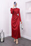 Burgundy stone embellished - 4