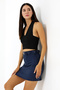 Belted Suede Skirt 42 cm /Belt Suede Skirt - 4