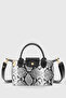 Snake Pattern Black Versatile Pu Leather Shoulder Strap Bag