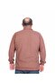 Men's Large Size Polo Collar Sweatshirt Feel Good 24408 Dark Brown - 3