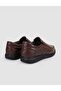 100% Genuine Leather Brown Men's Casual Shoes - 3