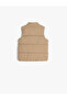 Inflatable Vest Hooded Fleece Lined with Flap Pocket Detail - 2