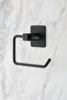 Square Adhesive Set Long Towel Holder Roll Towel Holder Wc Toilet Paper Holder Black - 5