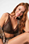 Anıl 5799 Dressing Gown, Bralet and Shorts Set - 5