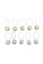 10 Pieces Gold and Silver Color Latch Magnet Curtain Collector