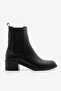 İnare Black Women's Chelsea Boots - Double Elastic Casual Heels - 3